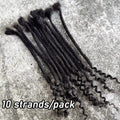 Locks Extensions Curly Ends Handmade Human Hair Dreadlocks Extension Curly Ends Peruvian Remy Hair Can Be Dyed for Men Women