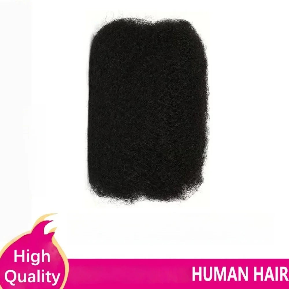 30g/ Pack Bulk Afro Kinky Straight Dreadlock Extensions Suitable for Women & Men -Loc Braiding Human Hair with Dreadlock Acces