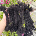 8-12inch 0.2cm Handmade Inter Loc Extension Sisterlocks 100% Real Human Hair Permanent Micro Locs Extensions Soft Dreadlock