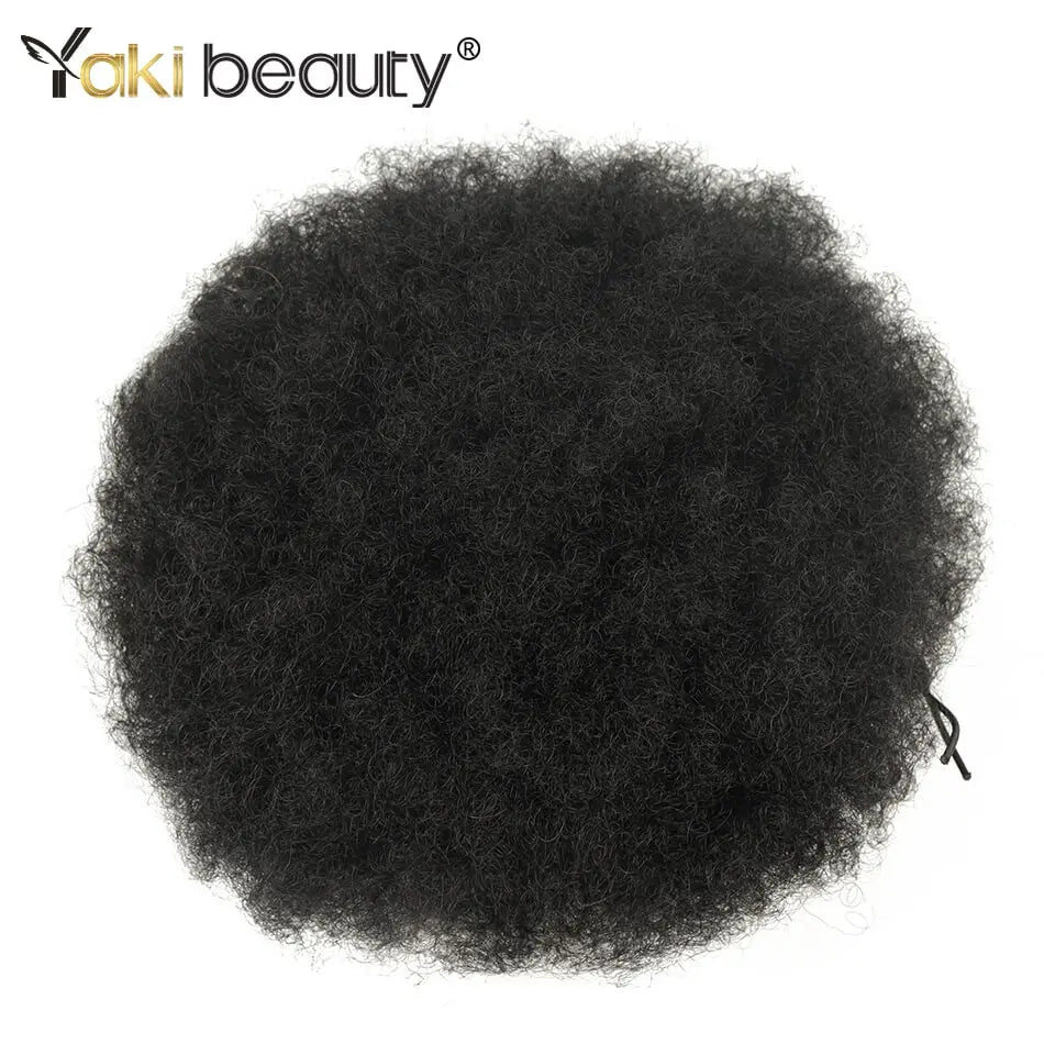 Luxyry Afro Puff ponytail- Natural Kinky Curly Look