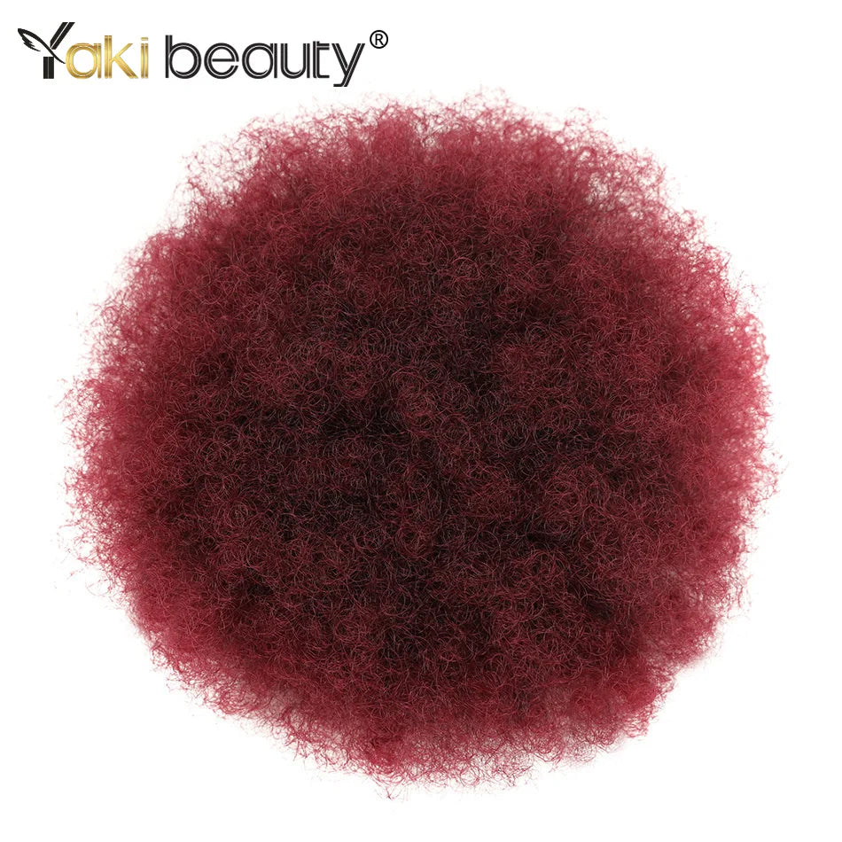 Luxyry Afro Puff ponytail- Natural Kinky Curly Look