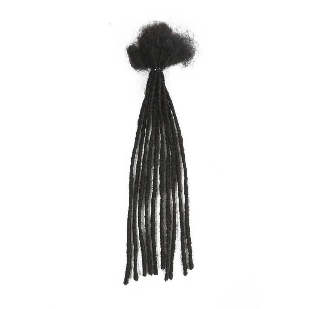 0.2cm Human Hair Dreadlock Extensions T1B