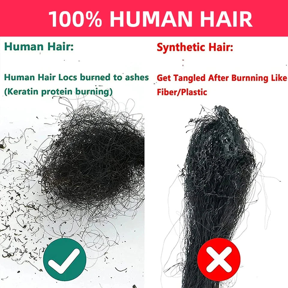 Human Hair Dreadlocks Loc Extensions Kinky Straight Wholesale Crochet Braids  Remy Hair Extensions 10 20 40 60 Strands